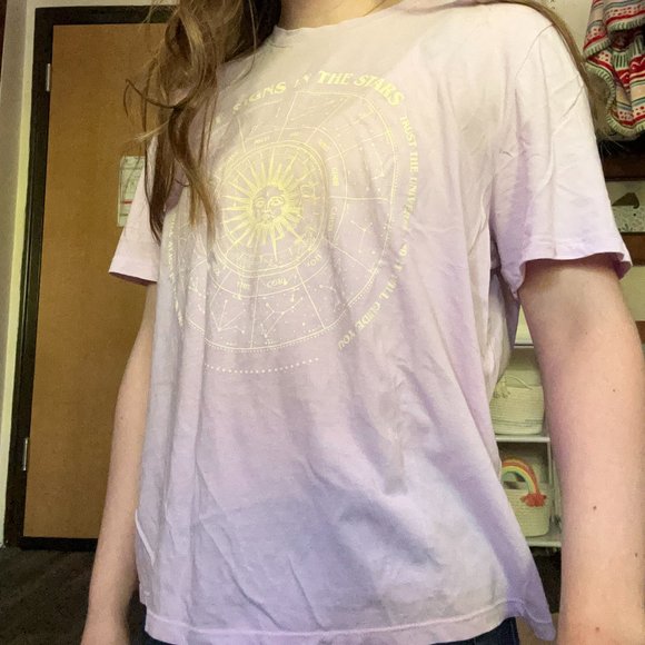 H&M Lavender Astrology Tee - Picture 1 of 6